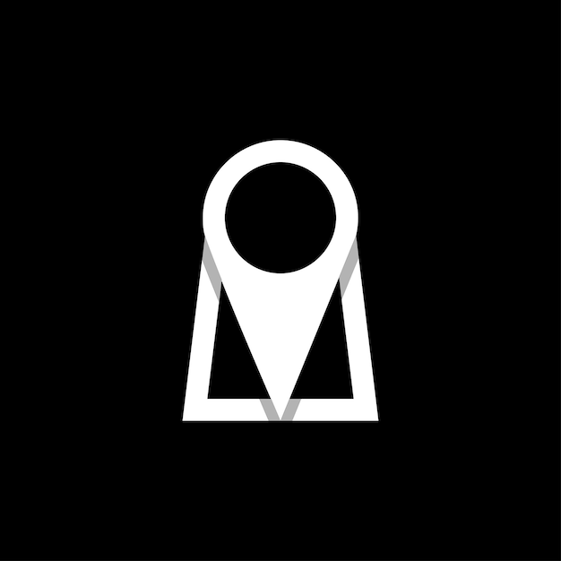 Logotipo de ojo de cerradura de alfiler