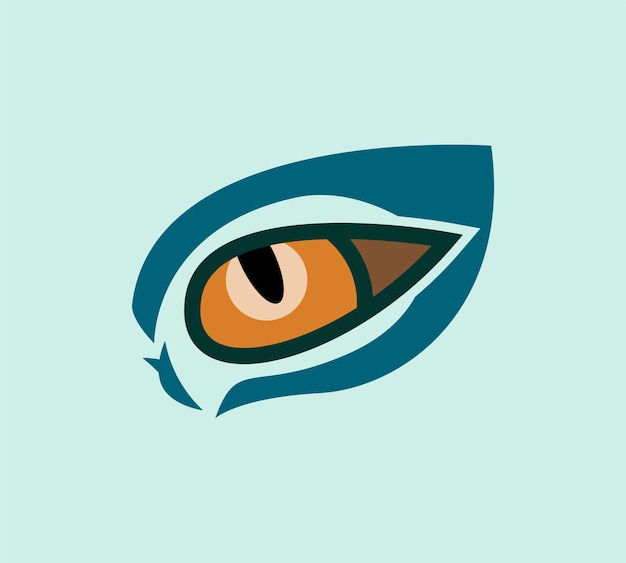 logotipo de ojo con referencia de ojo de gato