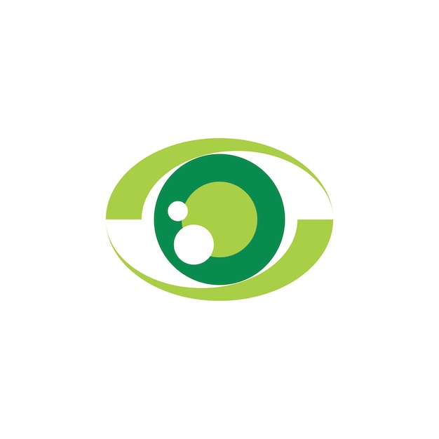 logotipo de ojo verde