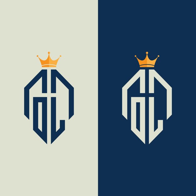 Logotipo OL Monograma Inicial OL Logotipo Letra OL Logotipo Vector de íconos creativos
