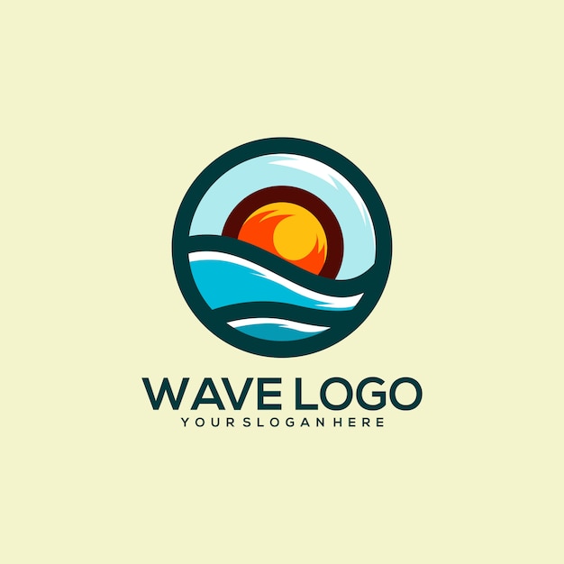 El logotipo de la ola