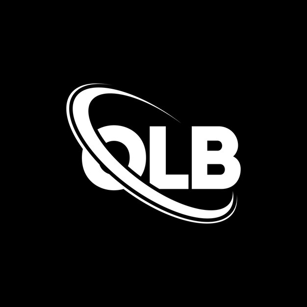 Logotipo OLB (Literatura OLB) Diseño del logotipo de la letra OLB Iniciales OLB logotipo vinculado con círculo y mayúscula monograma logotipo OLB tipografía para negocios tecnológicos y marca inmobiliaria