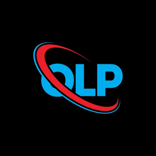 Logotipo OLP (Literatura OLP) Diseño del logotipo de la letra OLP (Initiales OLP) Logotipo vinculado con círculo y monograma en mayúsculas OLP tipografía para negocios tecnológicos y marca inmobiliaria