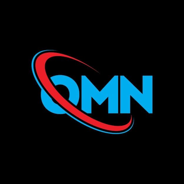 Logotipo OMN letra OMN diseño de logotipo de letra OMN iniciales OMN logotipo vinculado con círculo y mayúscula monograma logotipo OMN tipografía para negocios de tecnología y marca inmobiliaria
