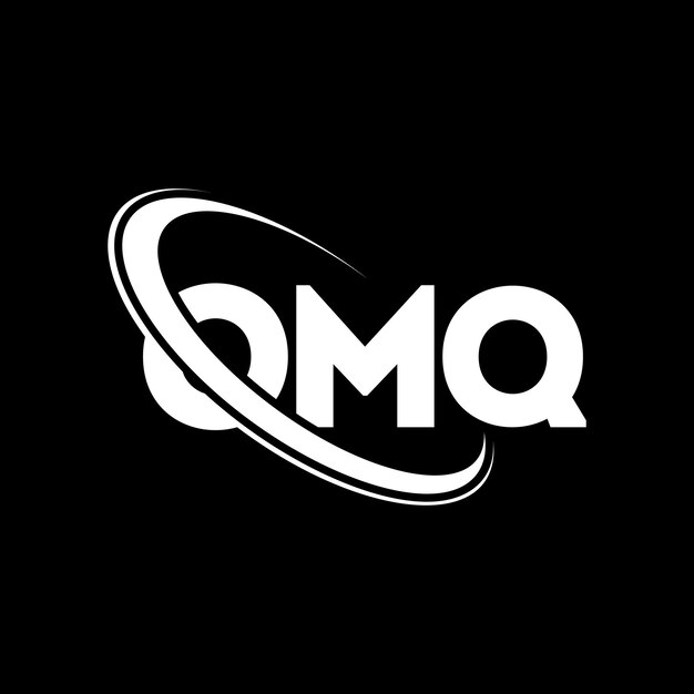 Logotipo OMQ letra OMQ letra diseño logotipo iniciales OMQ logotipo vinculado con círculo y mayúscula monograma logotipo OMQ tipografía para negocios de tecnología y marca inmobiliaria