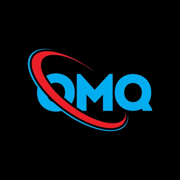 Logotipo OMQ letra OMQ letra diseño logotipo iniciales OMQ logotipo vinculado con círculo y mayúscula monograma logotipo OMQ tipografía para negocios de tecnología y marca inmobiliaria