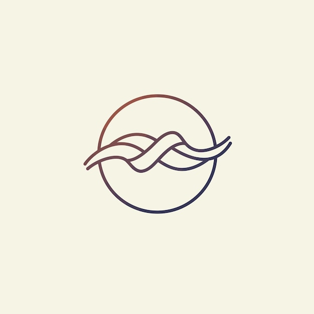 Logotipo de onda abstracta