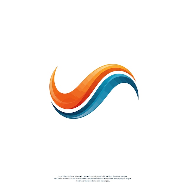 Logotipo de onda abstracta
