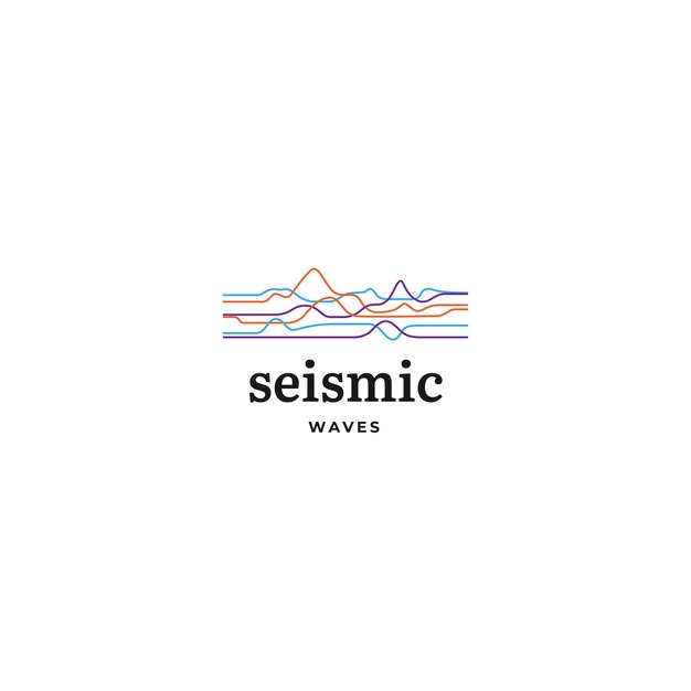 Logotipo de ondas modernas abstractas
