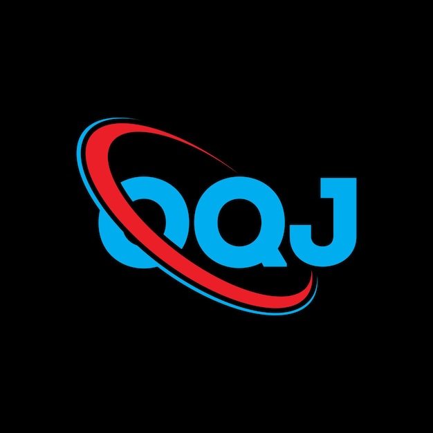 Logotipo de OQJ OQJ letra OQJ diseño de logotipo de letra Iniciales OQJ logotipo vinculado con círculo y mayúscula logotipo de monograma OQJ tipografía para negocios de tecnología y marca inmobiliaria