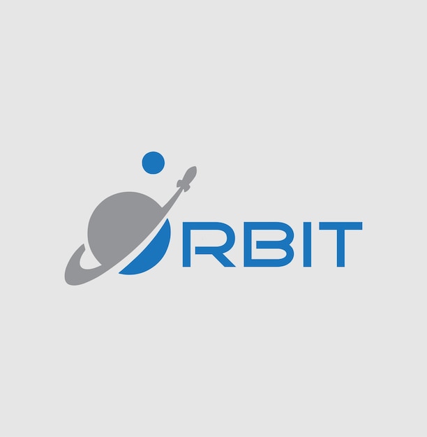 Logotipo de la órbita con concepto vectorial