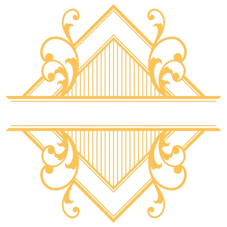Vector logotipo ornamental victoriano de lujo real de época
