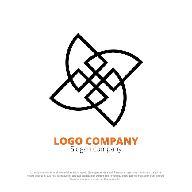 El logotipo del ornamento de la forma