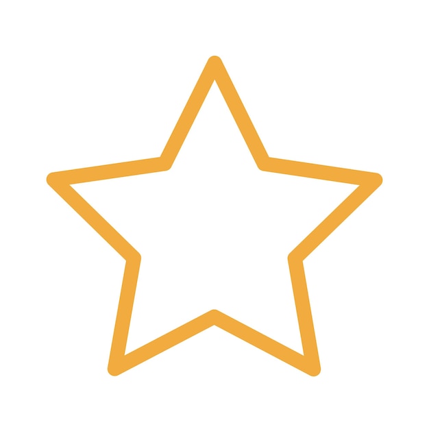Logotipo de oro amarillo estrella simple