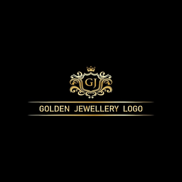 Logotipo de oro para una compañía de joyas de oro