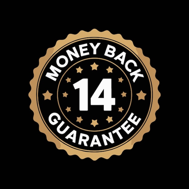un logotipo de oro y oro con las palabras dinero de vuelta