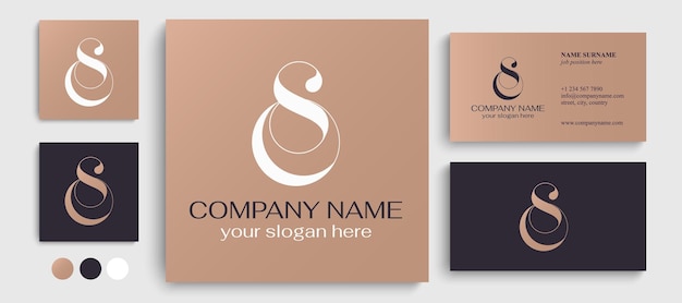 Logotipo de OS o monograma de SO elementos de plantilla de logotipo de letra de OS monograma personal Logotipo elegante vectorial