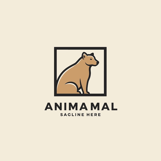 El logotipo del oso animal