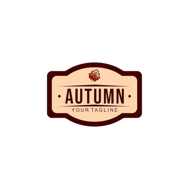 Vector logotipo de otoño