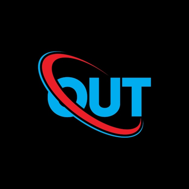 Logotipo OUT OUT letra OUT diseño de logotipo de letra OUT iniciales OUT logotipo vinculado con círculo y monograma en mayúsculas OUT tipografía para negocios tecnológicos y marca inmobiliaria