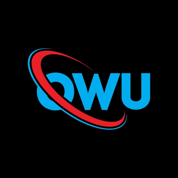 Logotipo OWU OWU letra OWU diseño de logotipo de letra Iniciales OWU logotipo vinculado con círculo y mayúscula logotipo monograma OWU tipografía para negocios de tecnología y marca inmobiliaria