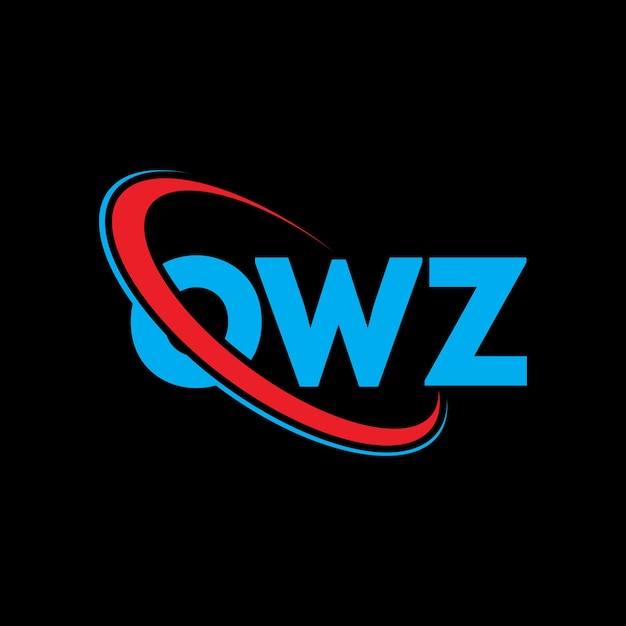 Logotipo OWZ OWZ letra OWZ diseño de logotipo de letra Iniciales OWZ logotipo vinculado con círculo y mayúscula logotipo monograma OWZ tipografía para negocios de tecnología y marca inmobiliaria