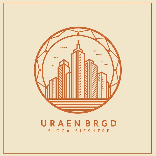 El logotipo del paisaje urbano