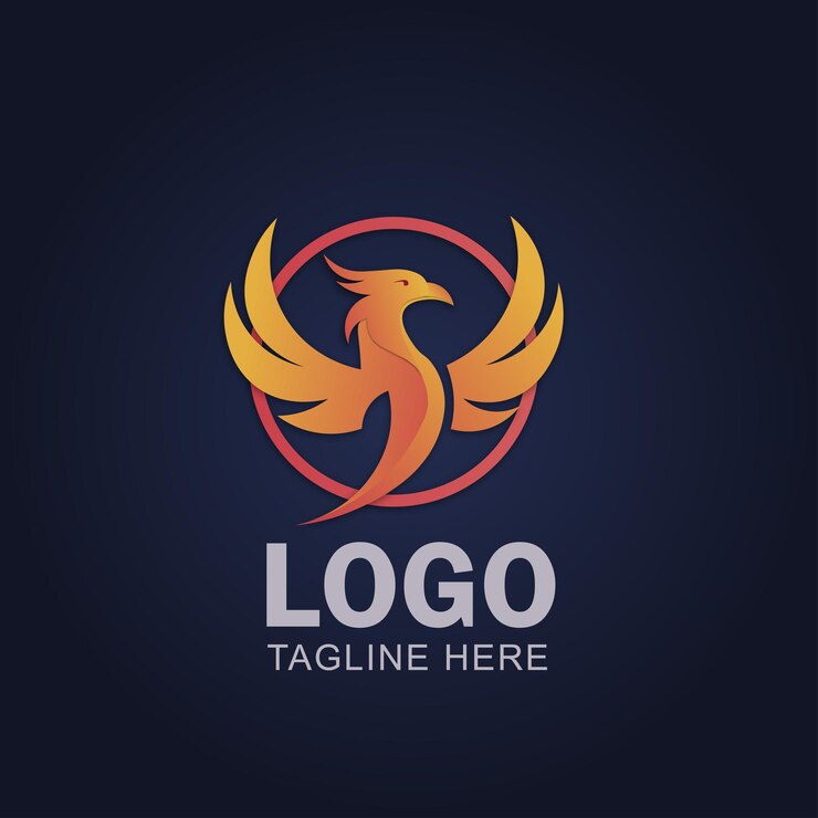 logotipo de pájaro de colores