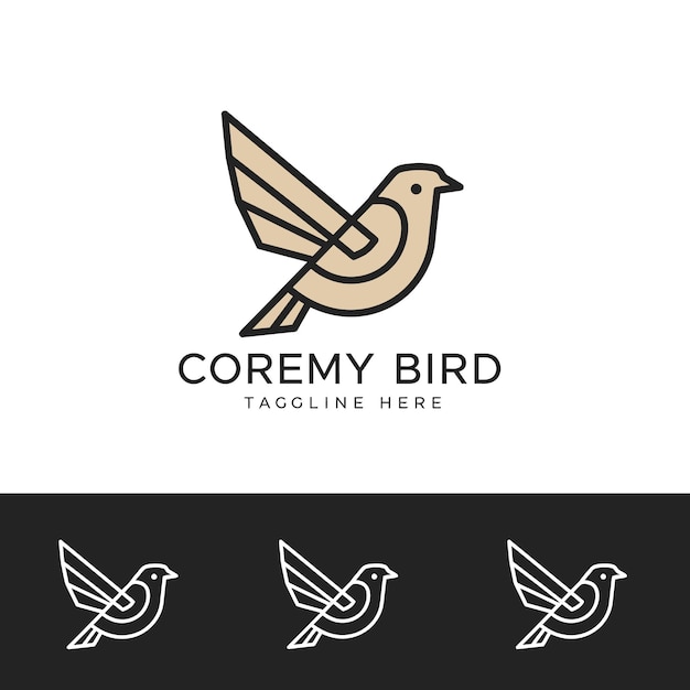 El logotipo del pájaro Coremy