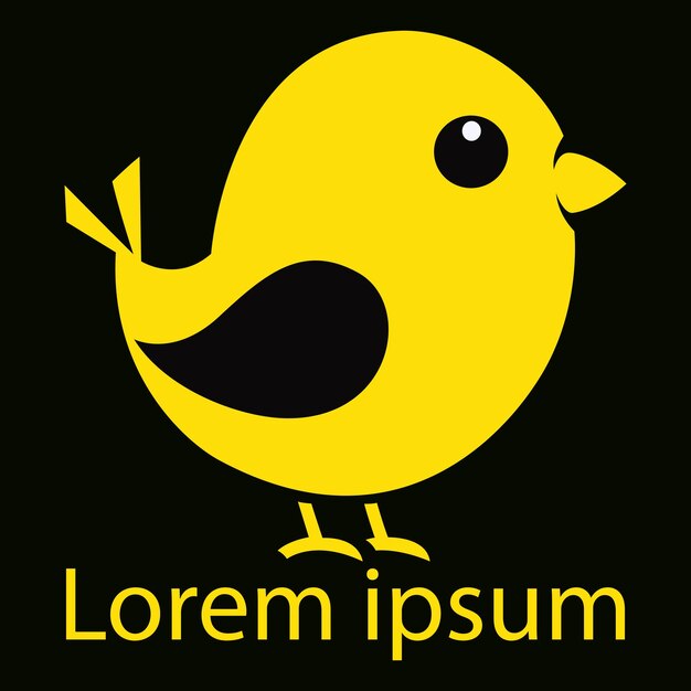 Logotipo de pájaro para una empresa o marca de marketing digital