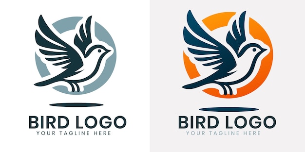 el logotipo del pájaro y el logotipo de un pájaro para un pajarito