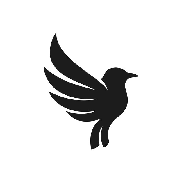 El logotipo del pájaro en la rama