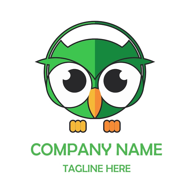 logotipo de pájaro simple