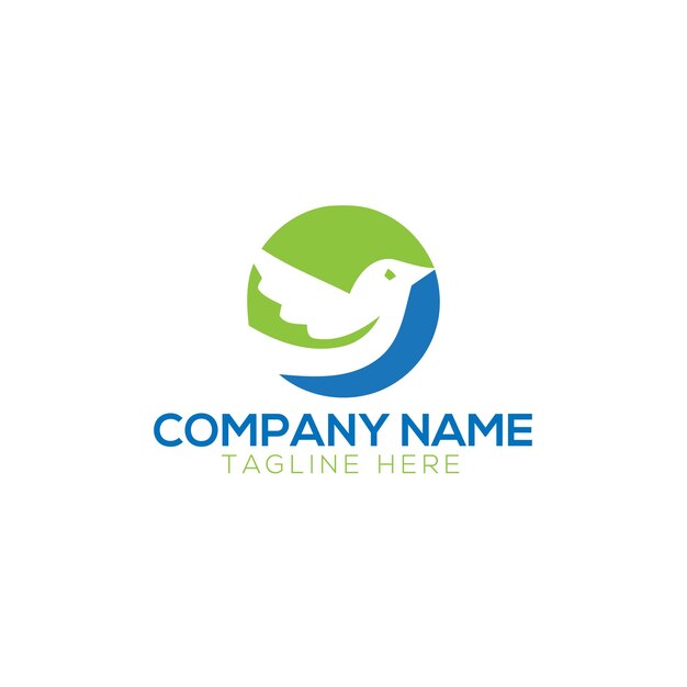 El logotipo del pájaro vectorial libre
