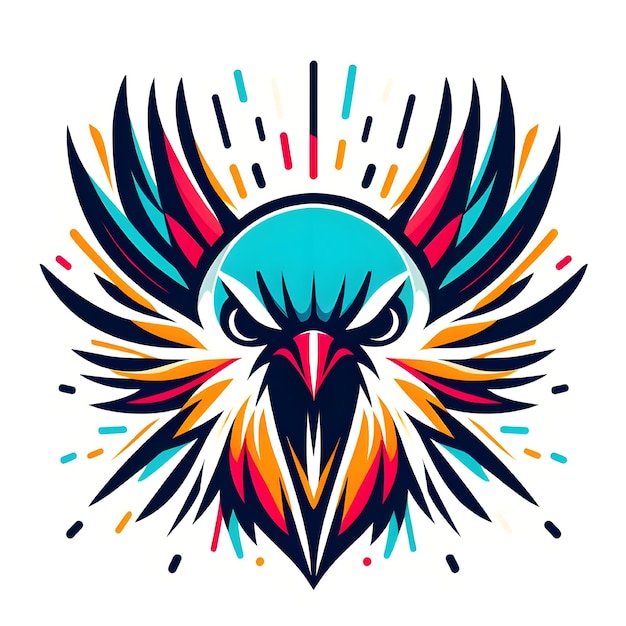 El logotipo del pájaro vectorial