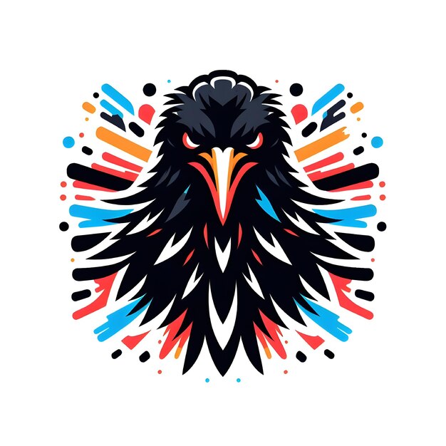 El logotipo del pájaro vectorial