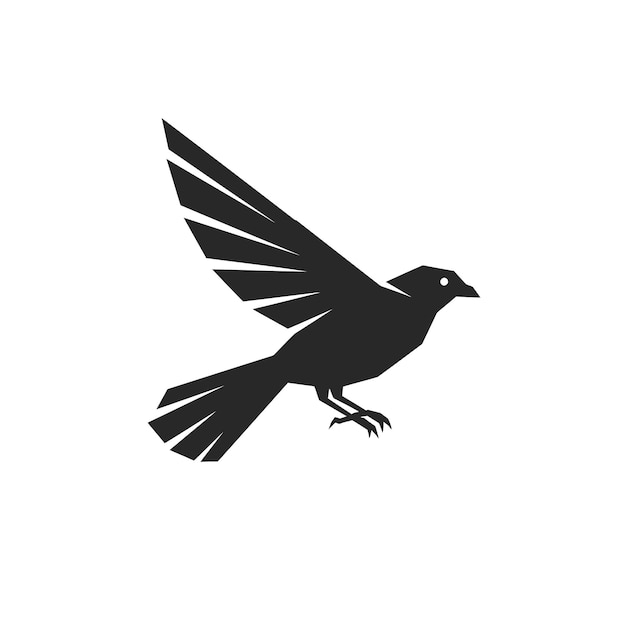 Logotipo de pájaro volador