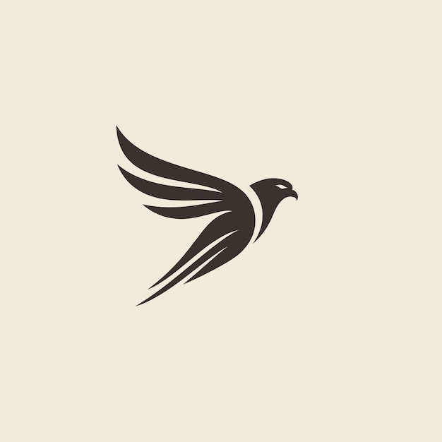 Logotipo de pájaro volador
