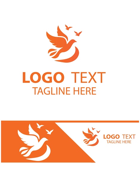 Logotipo de pájaro volador