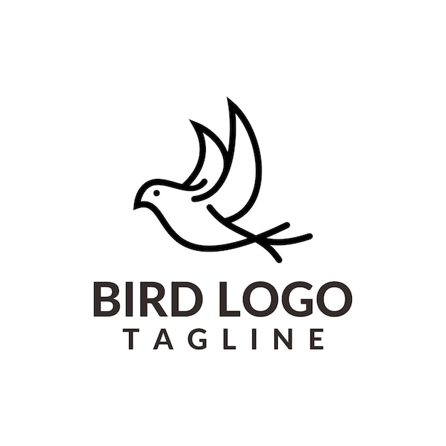 Vector logotipo de pájaro