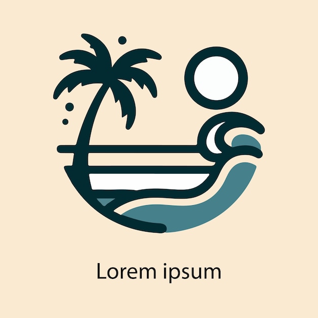 un logotipo para una palmera y una palmera
