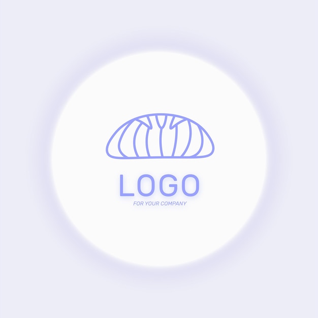Logotipo de panadería Icono de pan Logotipo de línea de pan para diseño web o empresa ilustración vectorial aislada Eps