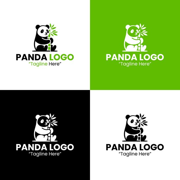 El logotipo del panda con el bambú