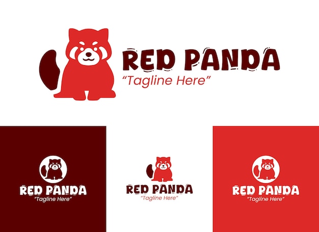 El logotipo del panda rojo