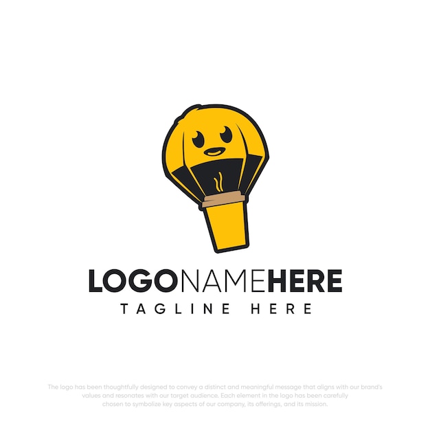 logotipo de paracaídas de vector libre con fondo