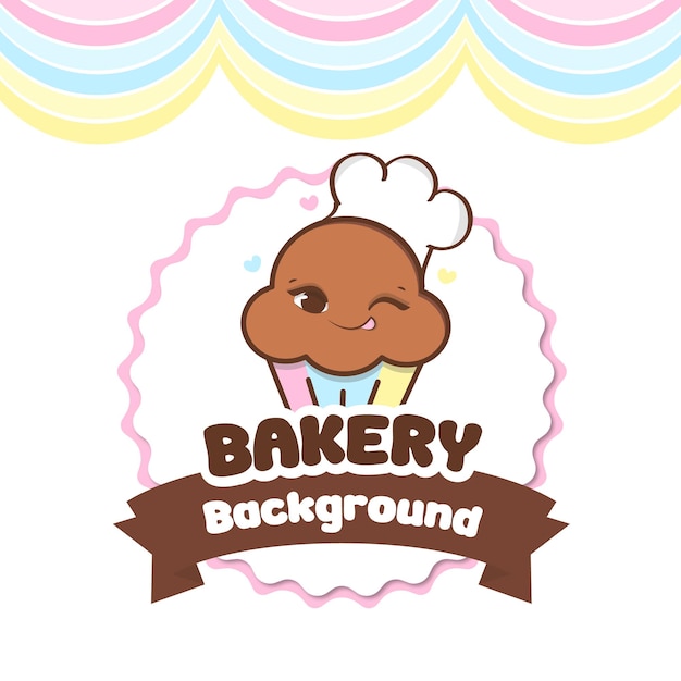 El logotipo de la pastelera Vector