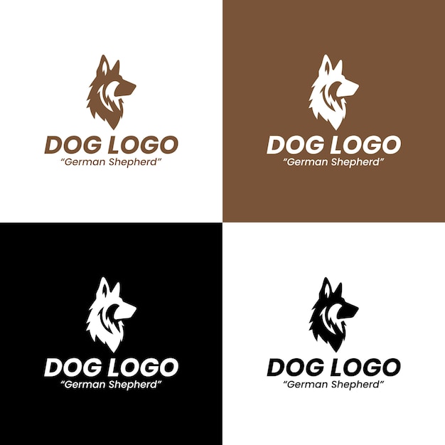 El logotipo del pastor alemán