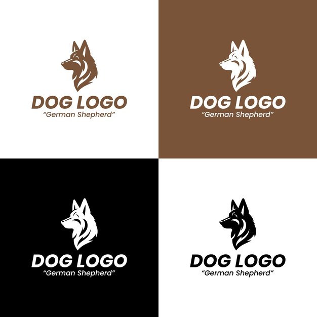 El logotipo del pastor alemán