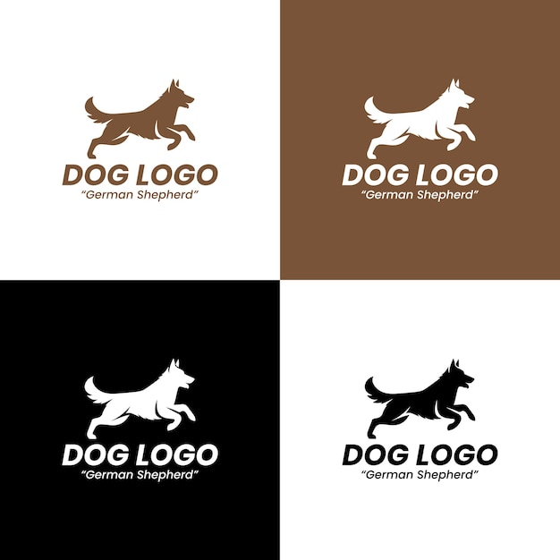 El logotipo del pastor alemán