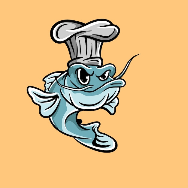 Logotipo de peces chef